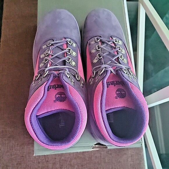 Timberland Boots Junior Girls Size 5.5 M Purple Pink Waterproof Snow - NEW - Picture 7 of 8